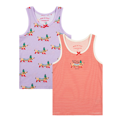 베베드피노 언더웨어() 여아닥스훈트텐셀탱크탑2종세트_BU51UA401 상품 이미지