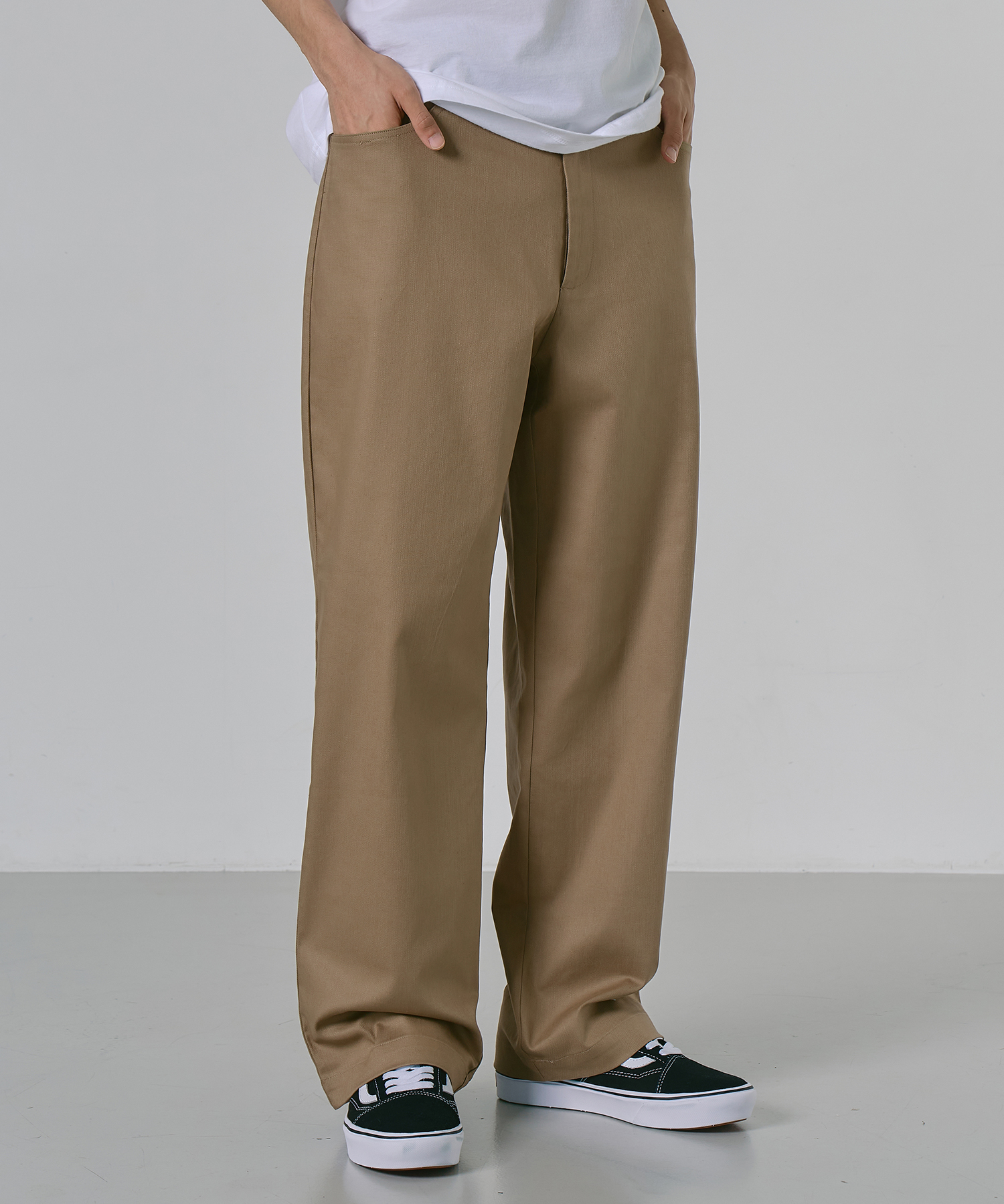 Semi-Wide Cold хлопок Chino брюки