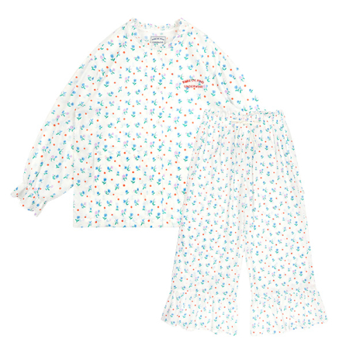 베베드피노 언더웨어() [WOMEN] 여성아이보리플라워프릴파자마세트_BU51UJ602 상품 이미지