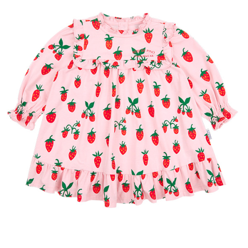 베베드피노 언더웨어() [BABY] 핑크스트로베리베이비저지원피스잠옷_BU51UO212 상품 이미지