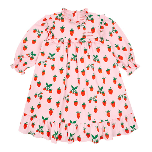 베베드피노 언더웨어() 핑크스트로베리저지원피스잠옷_BU51UO402 상품 이미지