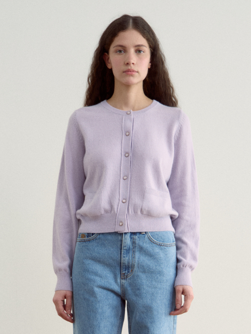 시엔느() Hepburn Wool Cardigan (Lavender) 상품 이미지