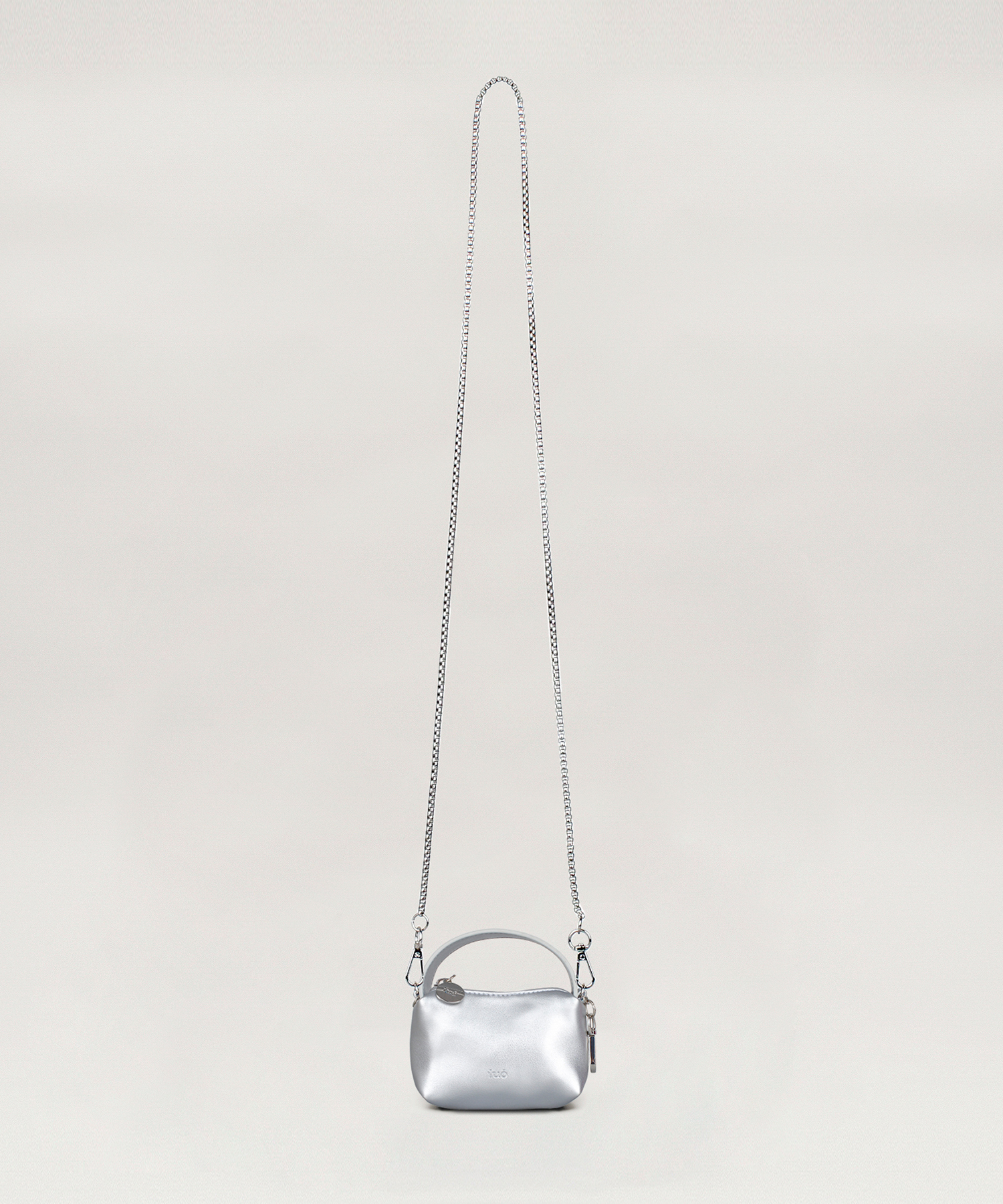 PUDDING MINI SILVER · Серебряная мини-сумка Pudding