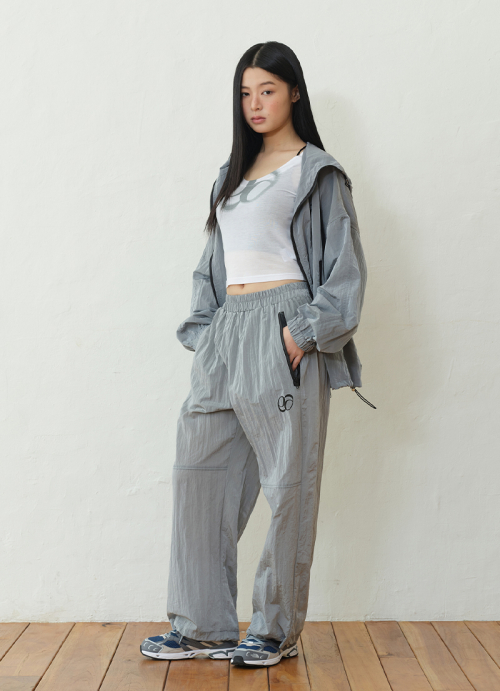 WOODY WINDBREAKER PANTS / GRAY