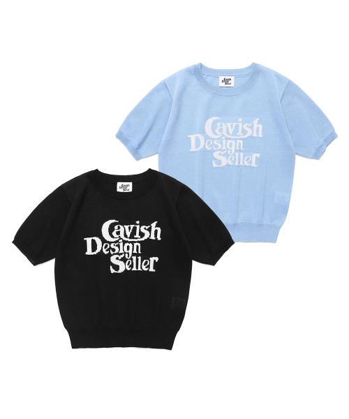 카비시(CAVISH) [2PACK] W SELLER LOGO INTARSIA KNIT
