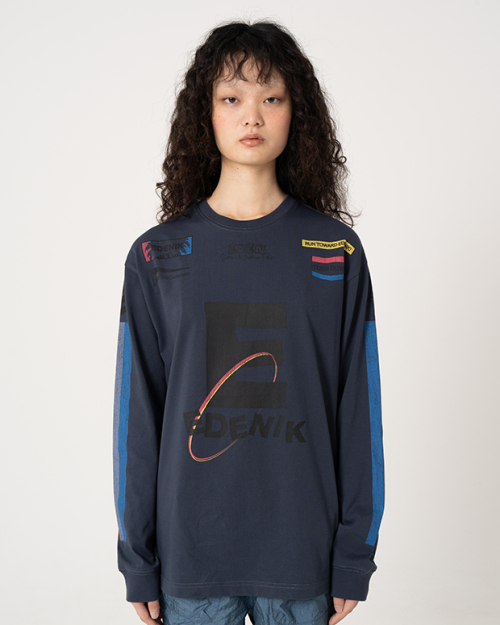 Футболка E Sponsorship с принтом (Charcoal Grey)_EZS2TS06CG