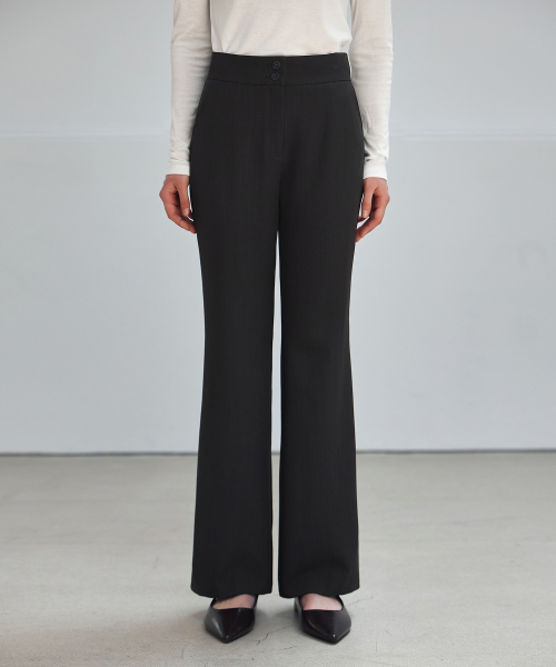 TWO-BUTTON BOOTCUT SLACKS_NSSL519