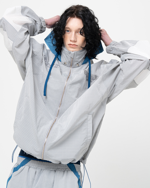 Ветровка для бега EZS3JP03GY, Grey