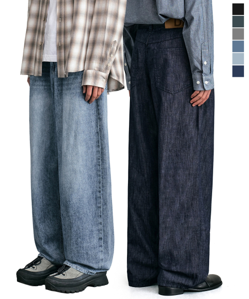 [SS Ver]Relaxed Wide Denim Jeans DCPT064