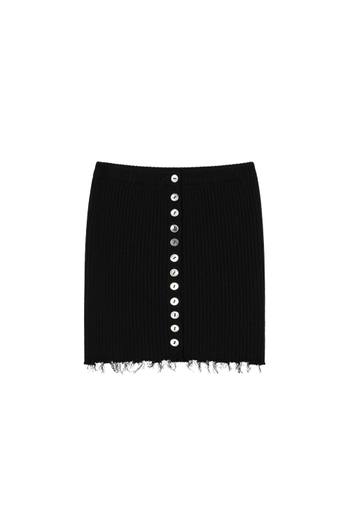 DEINET BUTTON POINT TOP IN BLACK