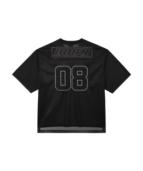 본투윈(BORN TO WIN) 08 RUGBY JERSEY T-SHIRTS [BLACK