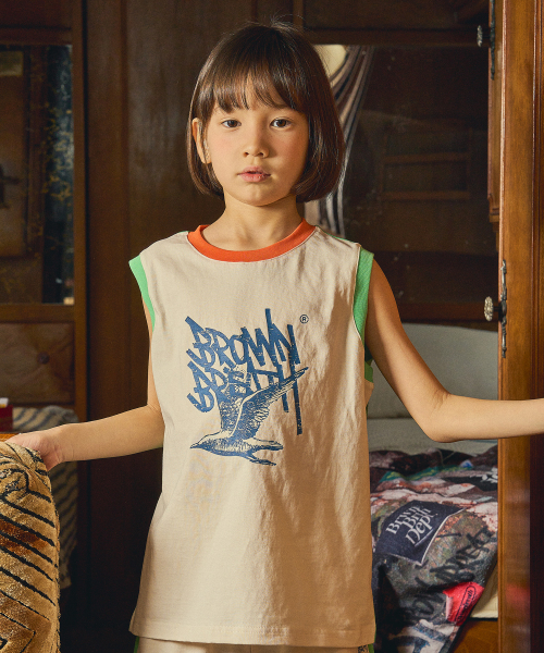 브라운브레스 키즈() KIDS BE FREE TAG TEE - IVORY 상품 이미지