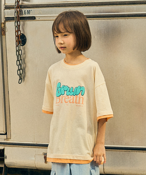 브라운브레스 키즈() KIDS LAYERED TEE - CREAM 상품 이미지