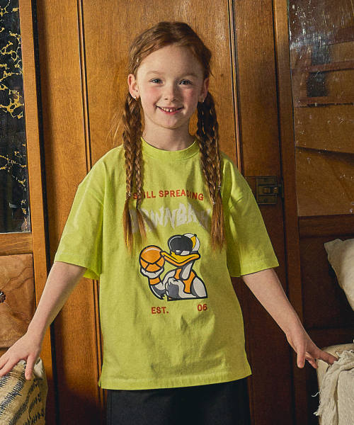 브라운브레스 키즈() KIDS CARTOON TEE - LIME 상품 이미지