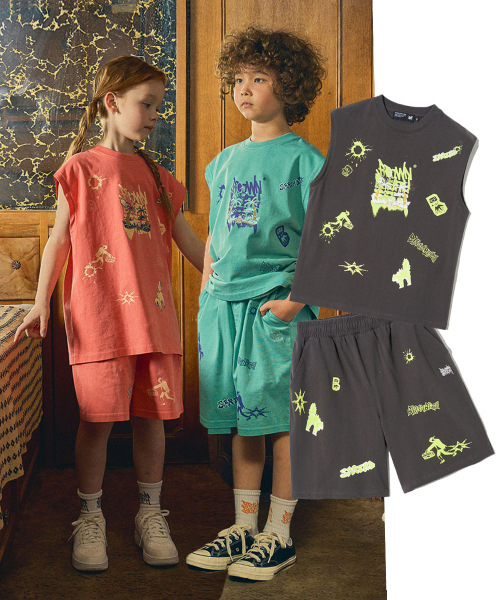 브라운브레스 키즈() KIDS WASHING SLEEVELESS  SETUP - 3 COLORS 상품 이미지