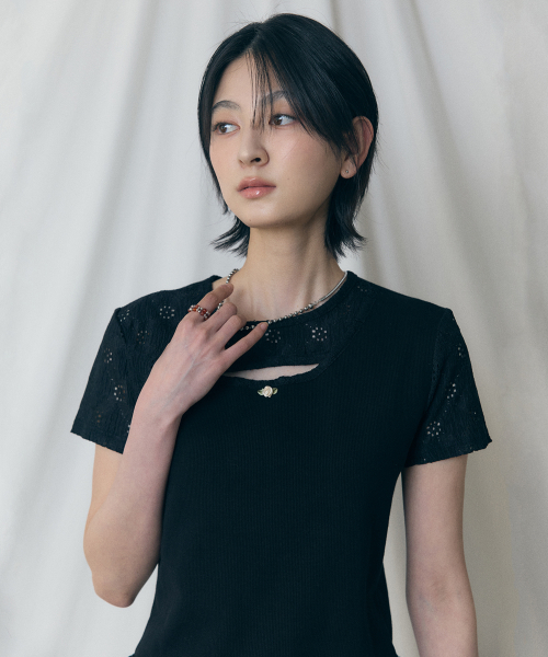 ★LARTIGENT★ L17 LACE TOPBLACK Zine Toulouse Black Lace Top | Zumiez