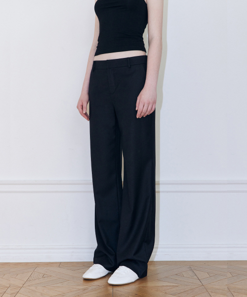 Прямые брюки (BLACK)