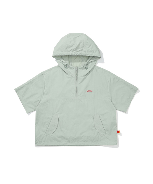 Женский кроп-анорак с капюшоном Breeze Pop MINT GREEN