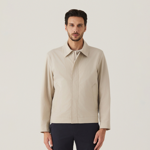 Блузон из смесового хлопка L/Beige (AM0FOJN20151)