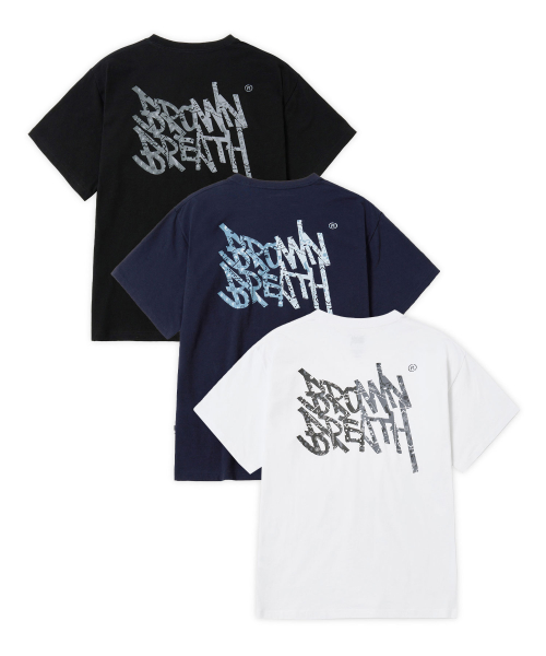 Tシャツ・カットソー BROWNBREATH PAISLEY TAG TEE NAVY PAISLEY TAG TEE - NAVY - Brownbreath Online Store