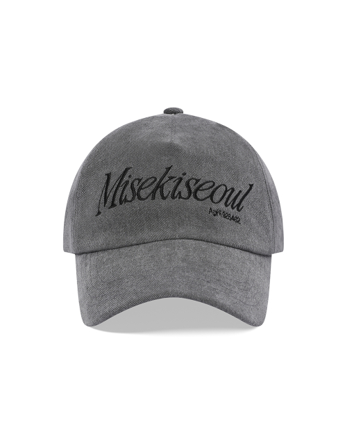 ◆MISEKI SEOUL◆ Misekiseoul logo ball cap CHARCOAL MSK24040 MUSINSA | MISEKI SEOUL Misekiseoul quote ball cap CHARCOAL