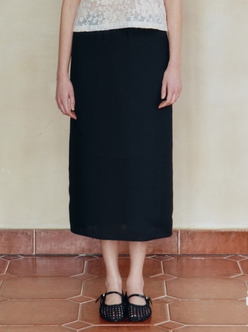 시엔느() Amelie Modal Skirt (Black) 상품 이미지