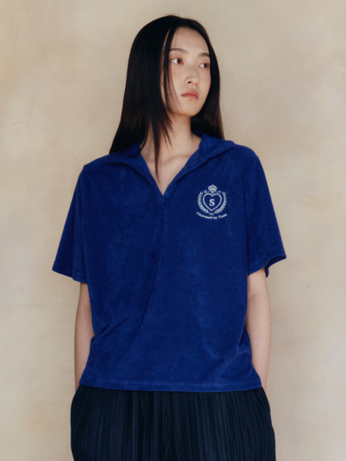 시엔느() Fia Terry Shirt (Blue) 상품 이미지