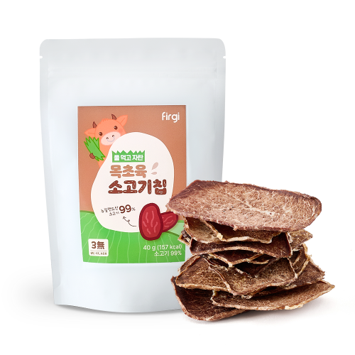 풀 먹고 자란 목초육 소고기칩 (1봉,40g)