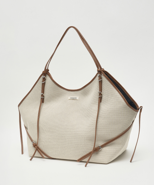 Cony Belted Big Shoulder Bag [Canvas Beige]