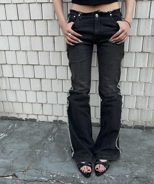 이크닉() r. 908  front cross sandals  /  black 상품 이미지