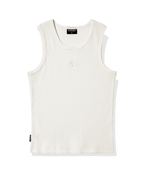 Плотная майка в рубчик muscle fit (Ivory)