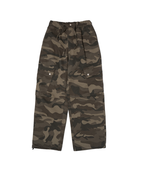 Utility широкие камуфляжные карго брюки (Beige)