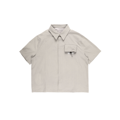 PACKABLE SEERSUCKER HALF SHIRTS IVORY