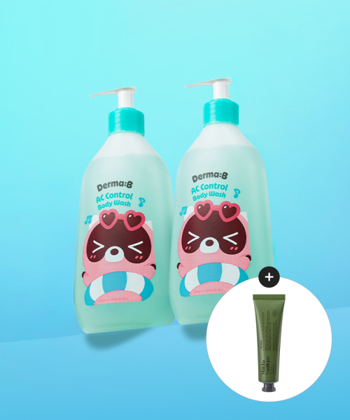 더마비() [X도구리] AC 컨트롤 바디 워시 420ML X 2개 (증정 핸드크림 50ML) 상품 이미지