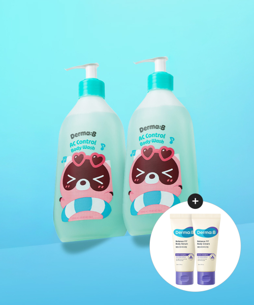 더마비() [X도구리] AC 컨트롤 바디 워시 420ML X 2개 (증정 밸런스핏 바디(크림30ML+세럼30ML) 상품 이미지