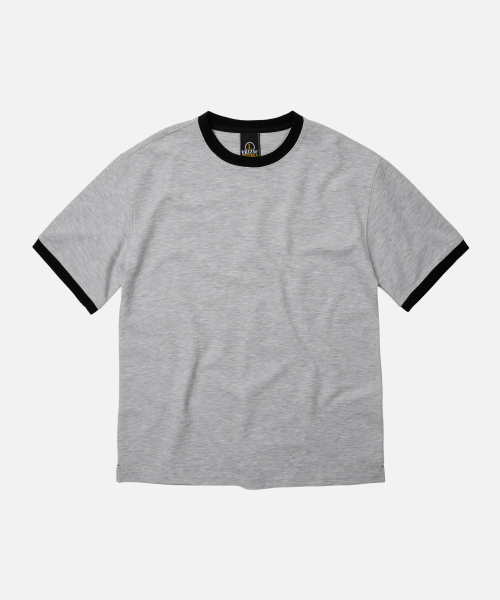 TERRY RINGER HALF TEE _ GRAY