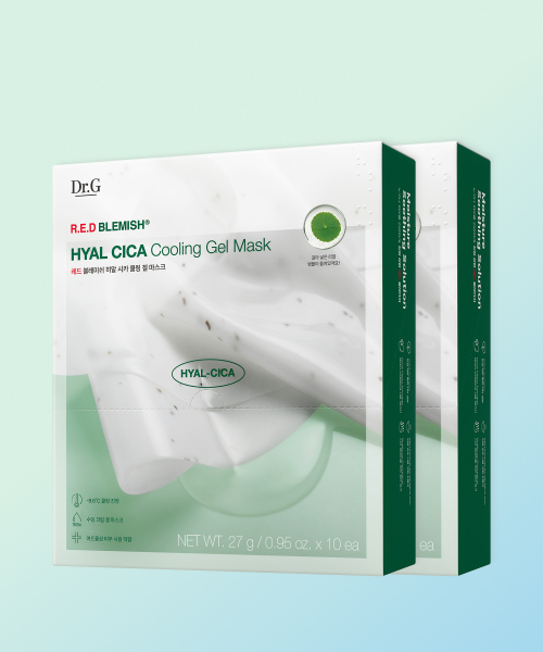닥터지() 레드 블레미쉬 히알 시카 쿨링 겔 마스크 27g 10매x2개 상품 이미지