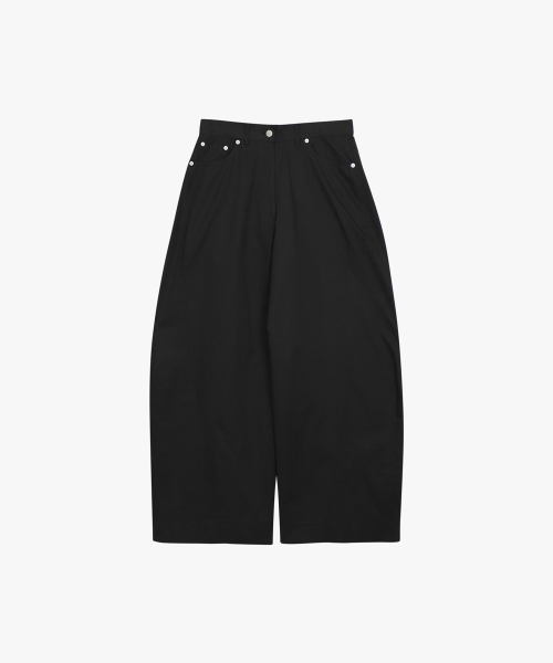 KESA CURVED WIDE PANTS_CHARCOAL