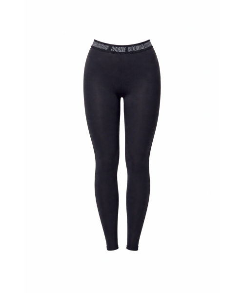 Легинсы 9/8 на резинке_Black/Black banding
