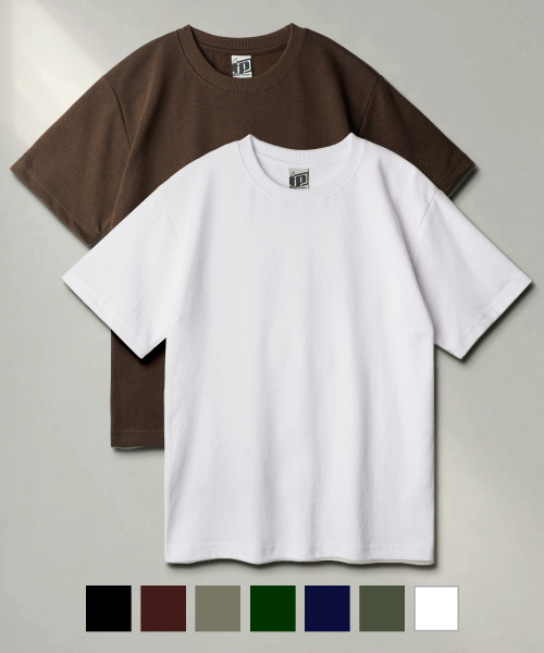 [2PACK] Regular double cotton half t-shirts KHST1524