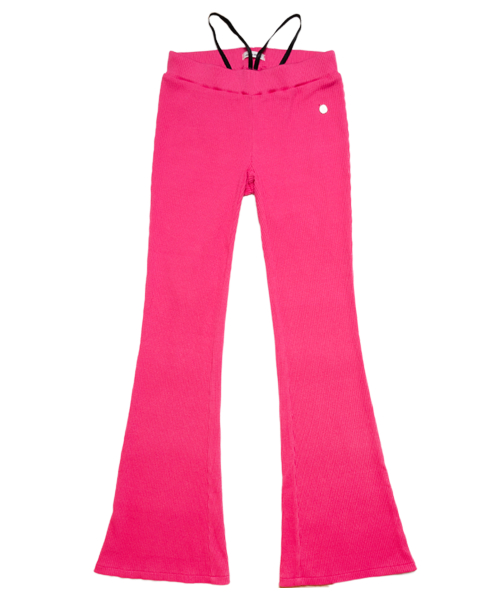 Luna slimfit low rise pants pink