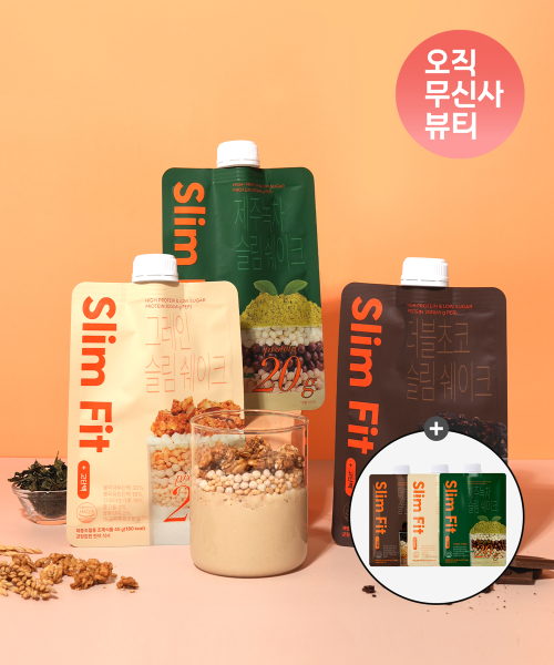 다이어트 슬림 단백질 쉐이크 파우치 7개입 2종 택1 (+1포 추가 랜덤구성)