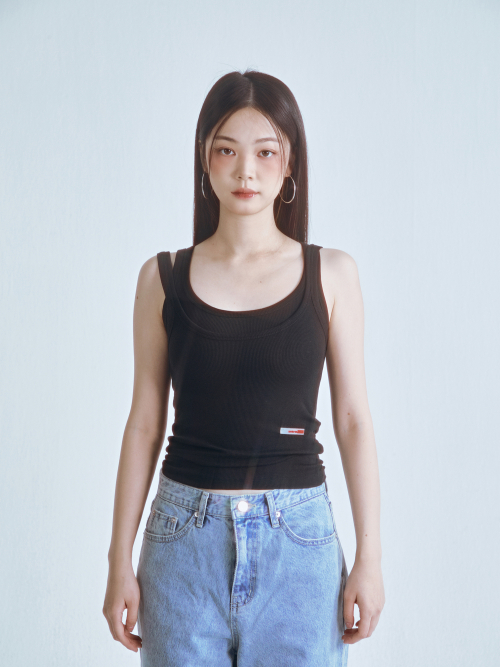 Layered Sleeveless Black (WOMAN)