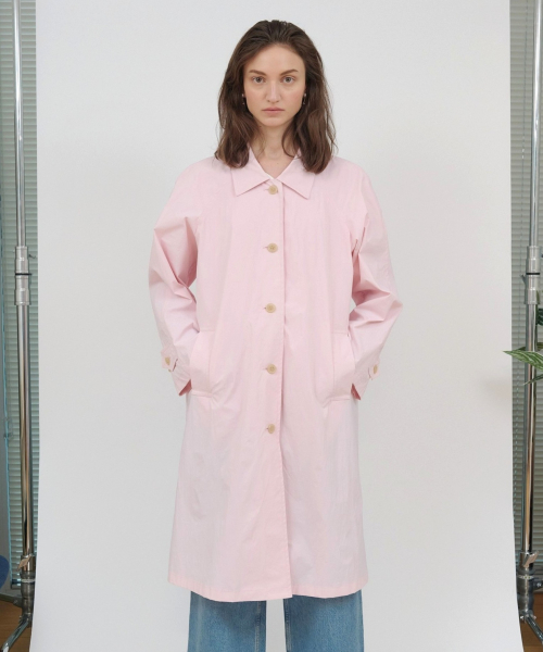 Moss Trench Coat [Pink]