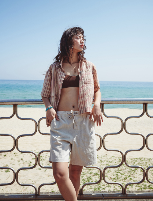 Salkin Linen Walkshorts Ecru