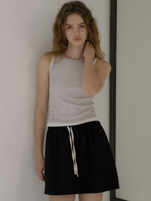 Layered sleeveless top set FRSU01SL04_Gray/Ivory