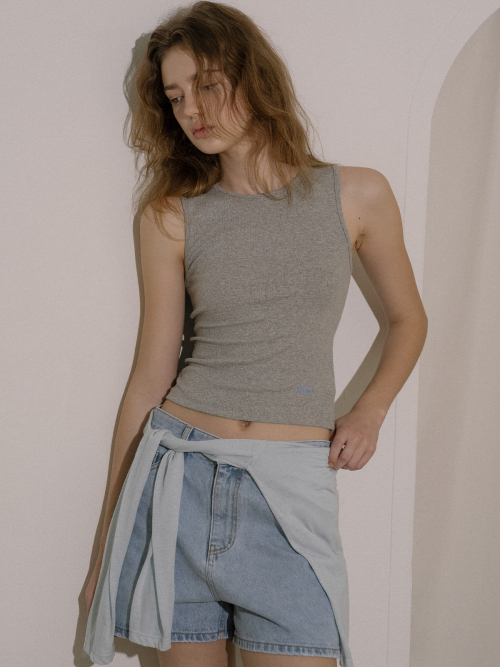 Basic sleeveless top FRSU01SL02_Gray