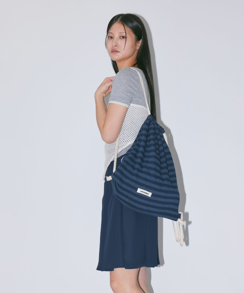 jersey stripe gym sack (NA)