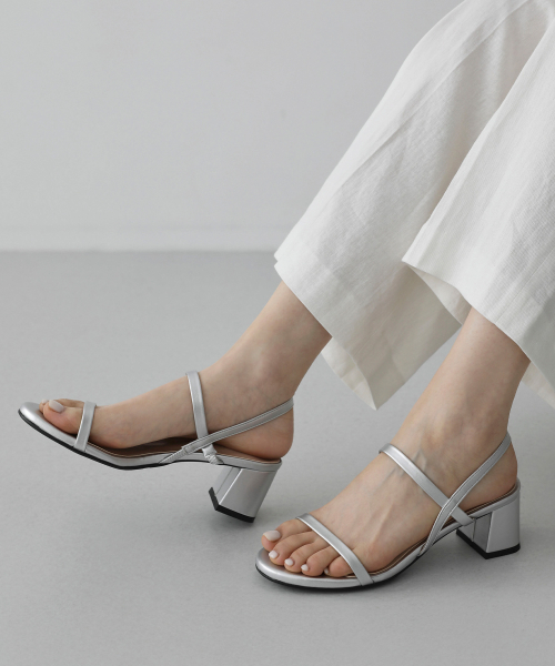 Flora Round Sandal Heels (5cm)