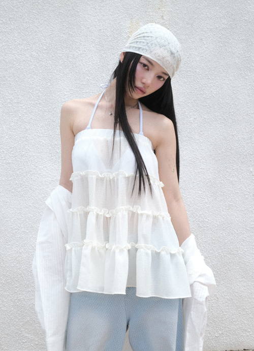 ★as''on★MOMO KANGKANG MIDI SKIRT/ IVORY★正規品/韓国送料込 AS